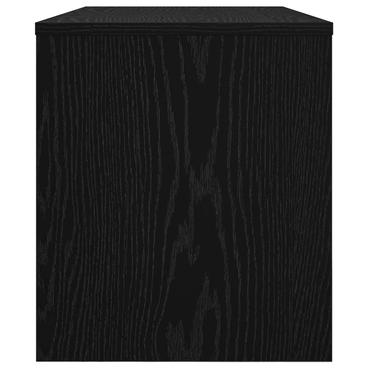TV-Schränk 80 x 35 x 40 cm Schwarz Eichen-Optik Holzwerkstoff