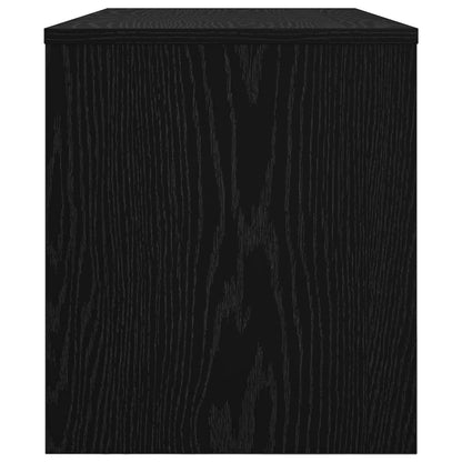 TV-Schränk 80 x 35 x 40 cm Schwarz Eichen-Optik Holzwerkstoff