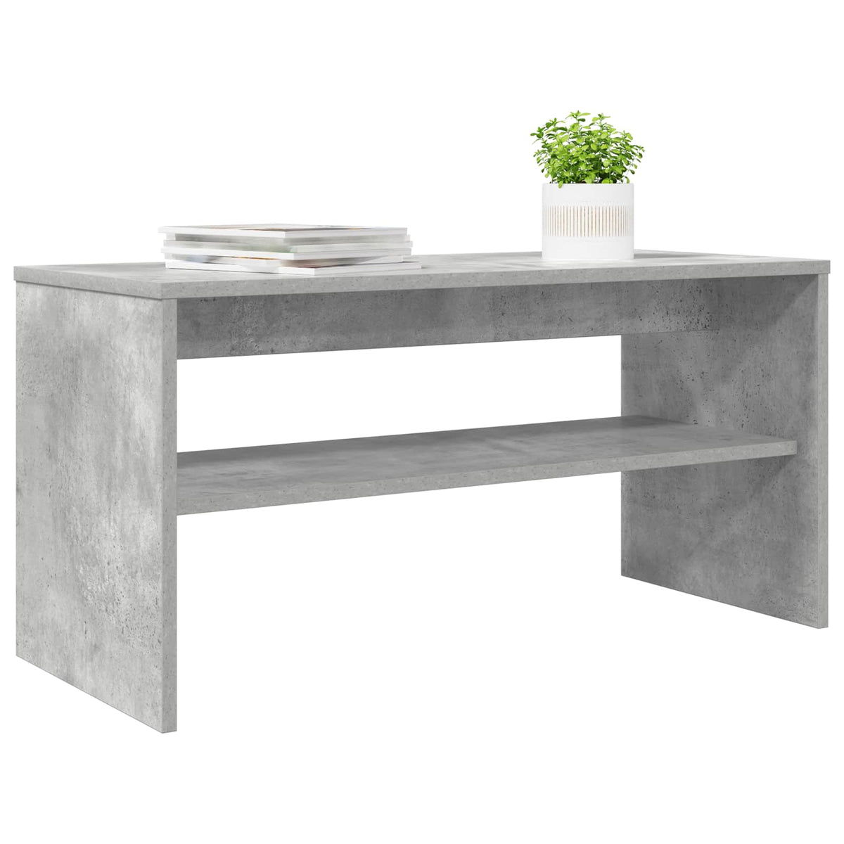 TV-Schränk 80 x 35 x 40 cm Beton Grau Holzwerkstoff