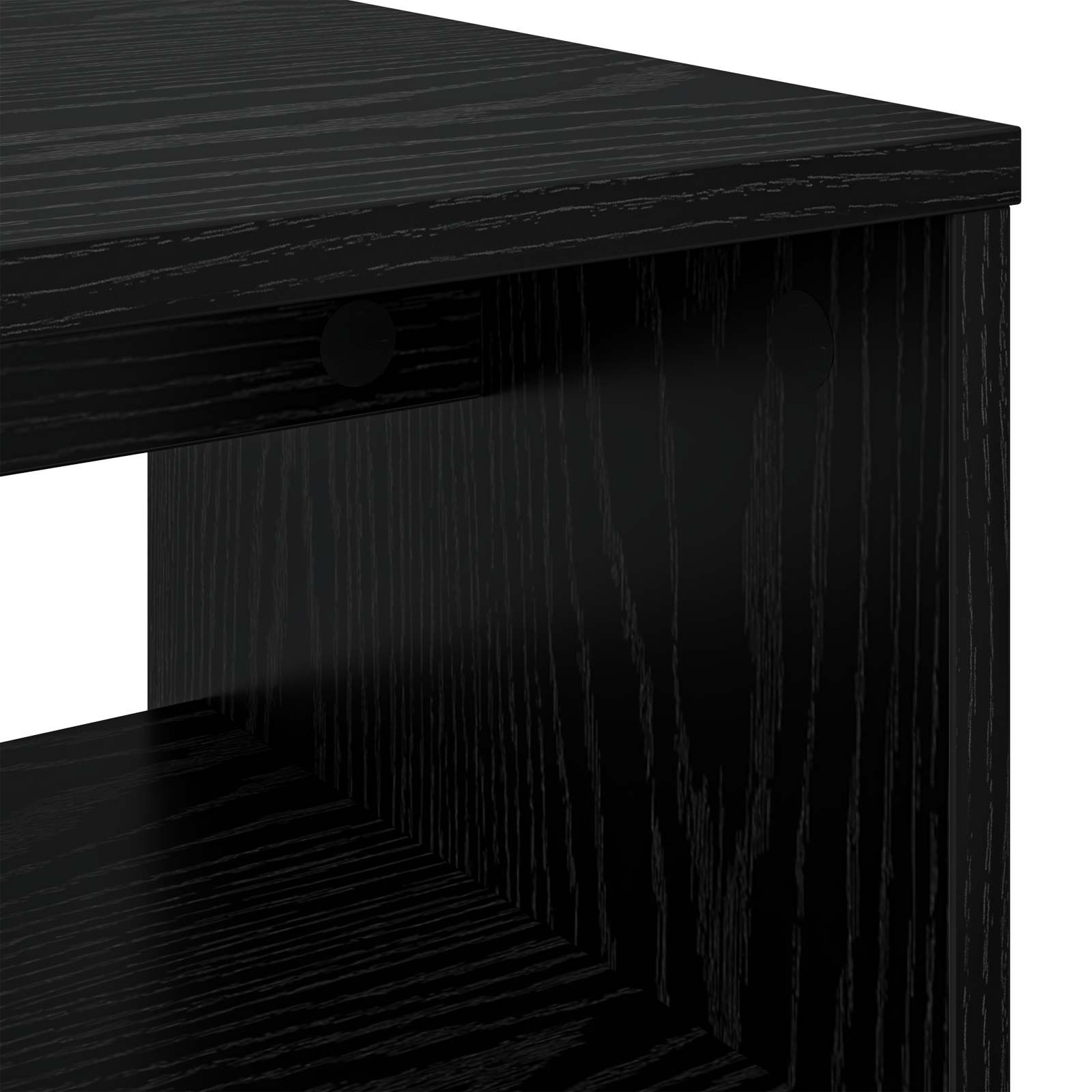 TV-Schränk 100 x 35 x 40 cm Schwarz Eichen-Optik Holzwerkstoff