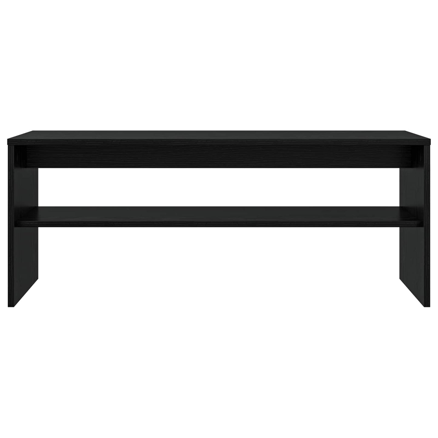 TV-Schränk 100 x 35 x 40 cm Schwarz Eichen-Optik Holzwerkstoff