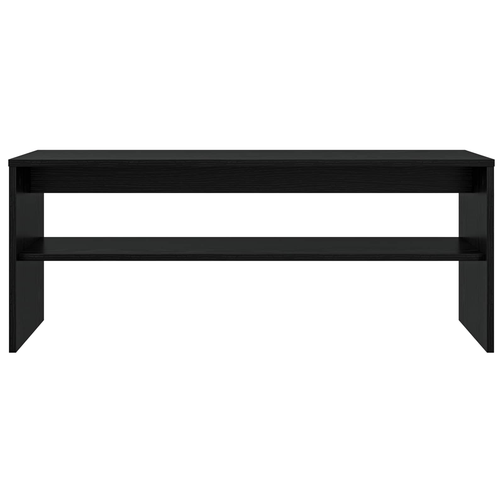 TV-Schränk 100 x 35 x 40 cm Schwarz Eichen-Optik Holzwerkstoff