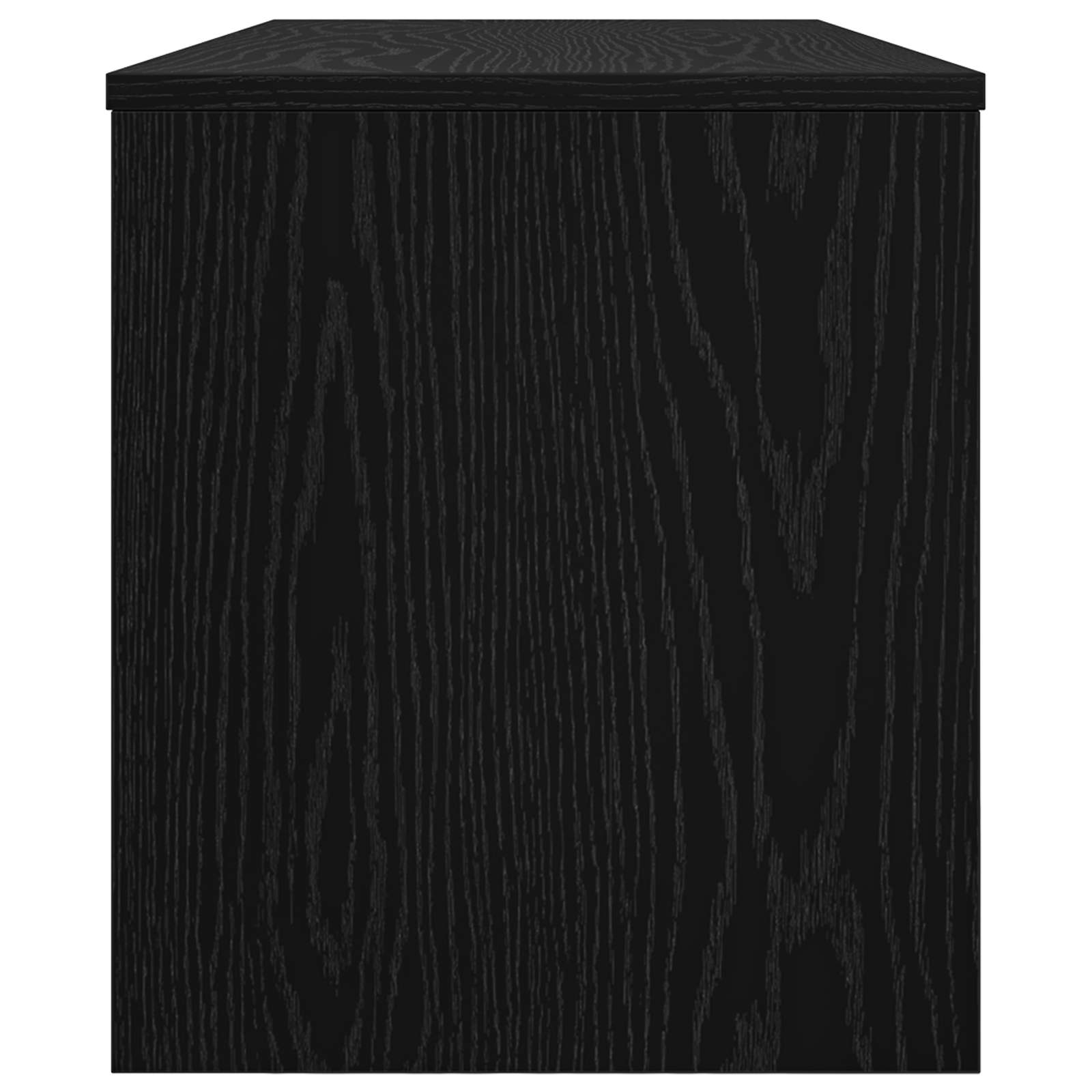 TV-Schränk 100 x 35 x 40 cm Schwarz Eichen-Optik Holzwerkstoff