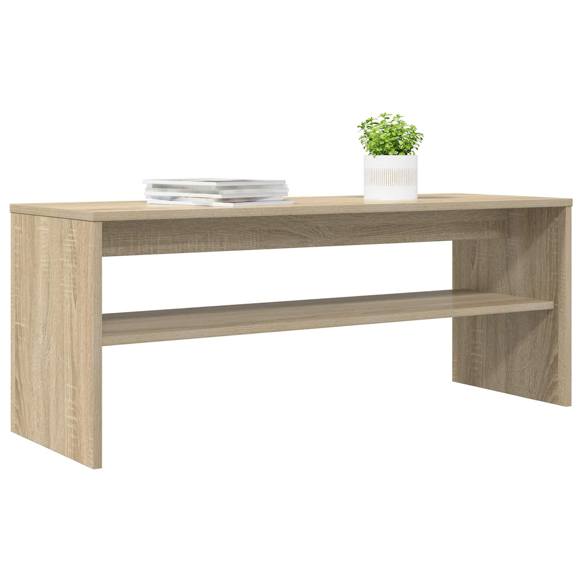 TV-Schränk 100 x 35 x 40 cm Sonoma-Eiche Holzwerkstoff
