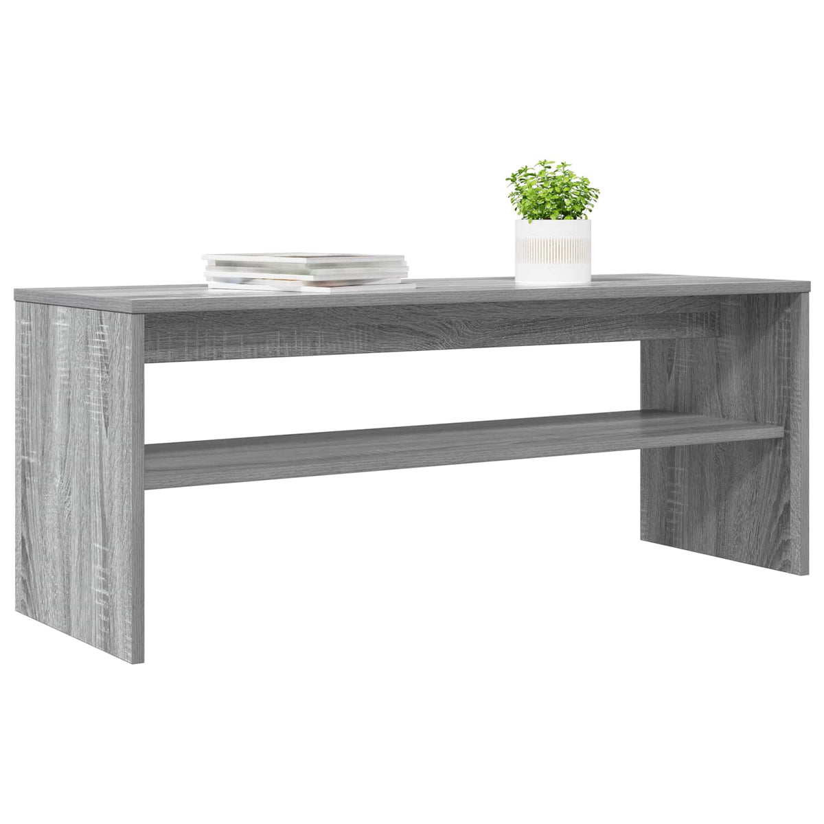 TV-Schränk 100 x 35 x 40 cm Sonoma-Grau Holzwerkstoff