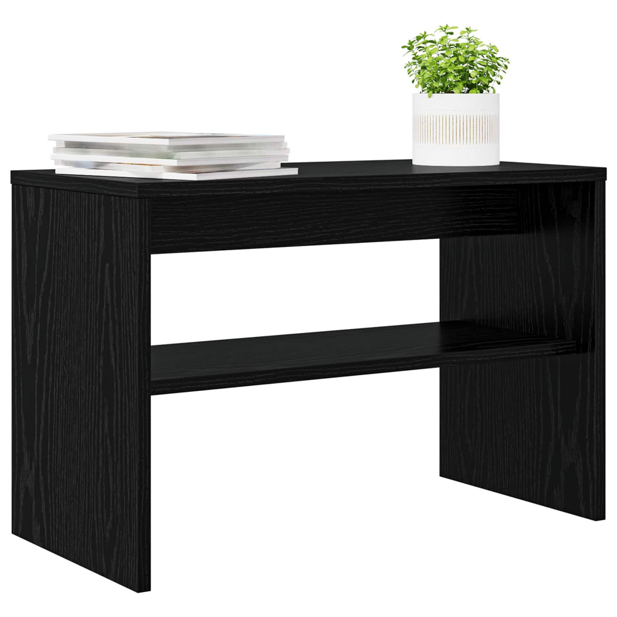 TV-Schränk 60 x 30 x 40 cm Schwarz Eichen-Optik Holzwerkstoff