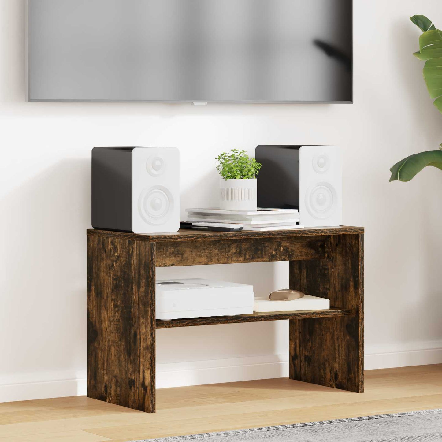 TV-Schränk 60 x 30 x 40 cm Geräucherte Eiche Holzwerkstoff