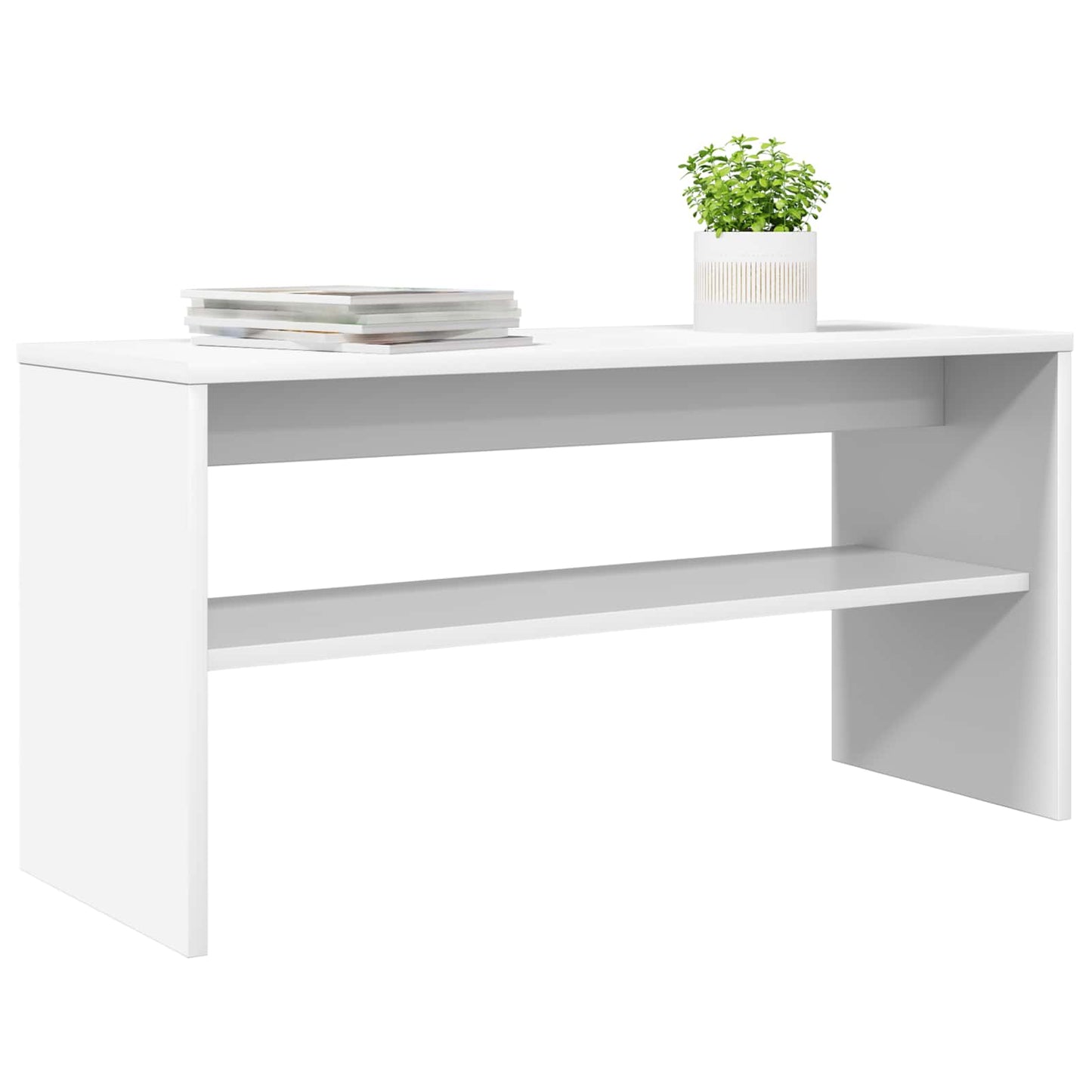 TV-Schränk 80 x 30 x 40 cm Weiß Holzwerkstoff