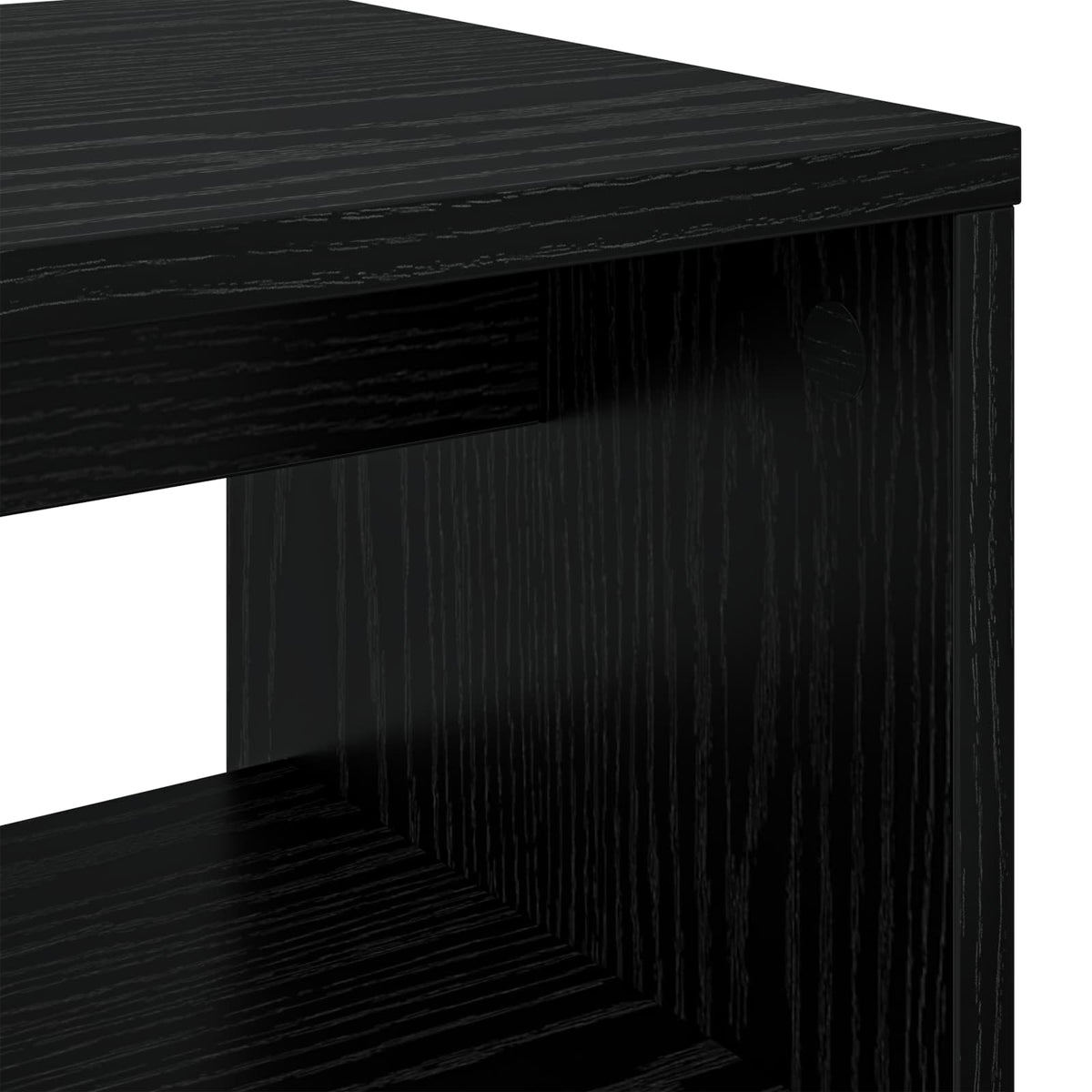 TV-Schränk 80 x 30 x 40 cm Schwarz Eichen-Optik Holzwerkstoff