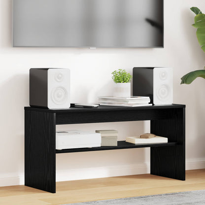 TV-Schränk 80 x 30 x 40 cm Schwarz Eichen-Optik Holzwerkstoff