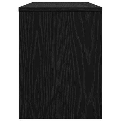 TV-Schränk 80 x 30 x 40 cm Schwarz Eichen-Optik Holzwerkstoff