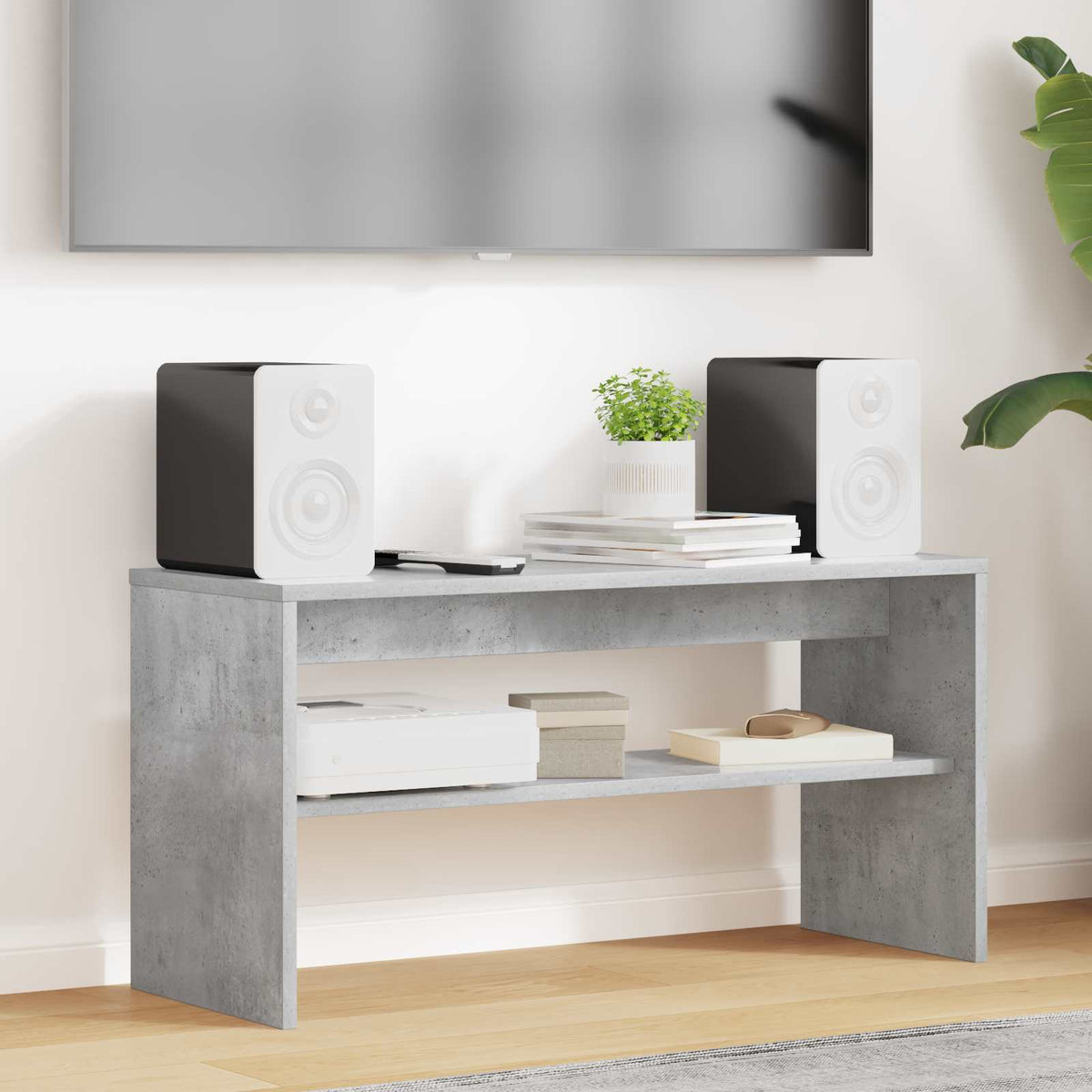 TV-Schränk 80 x 30 x 40 cm Beton Grau Holzwerkstoff