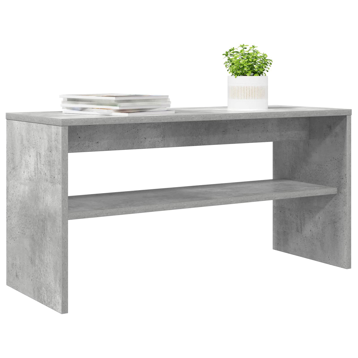 TV-Schränk 80 x 30 x 40 cm Beton Grau Holzwerkstoff