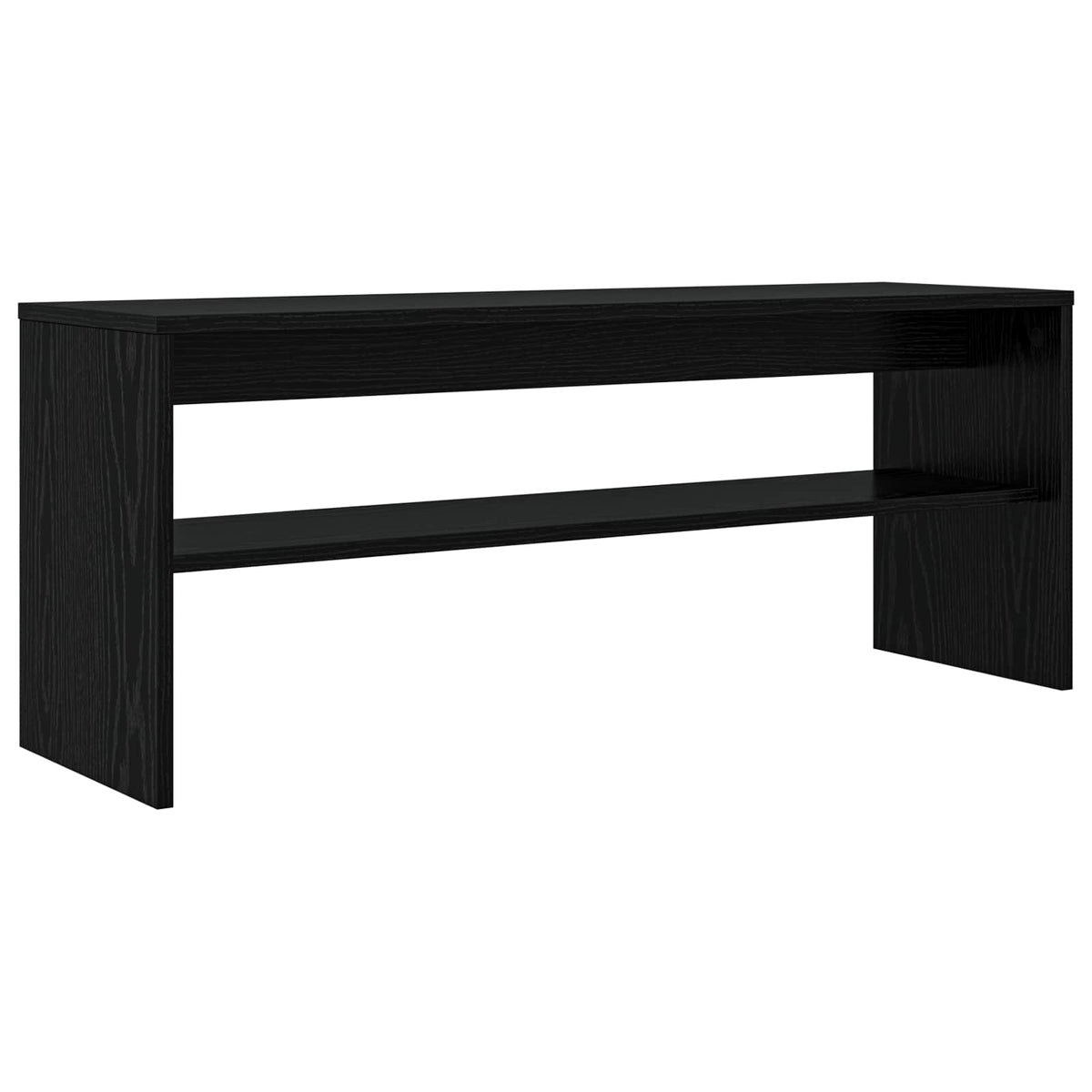 TV-Schränk 100 x 30 x 40 cm Schwarz Eichen-Optik Holzwerkstoff