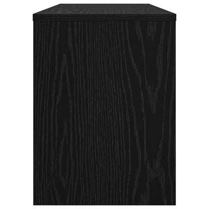 TV-Schränk 100 x 30 x 40 cm Schwarz Eichen-Optik Holzwerkstoff