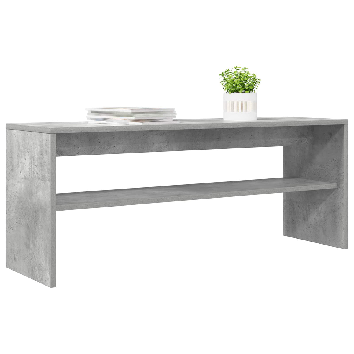 TV-Schränk 100 x 30 x 40 cm Beton Grau Holzwerkstoff