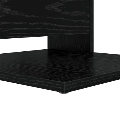 Beistelltisch Schwarz Eichen-Optik 40 x 35 x 60,5 cm