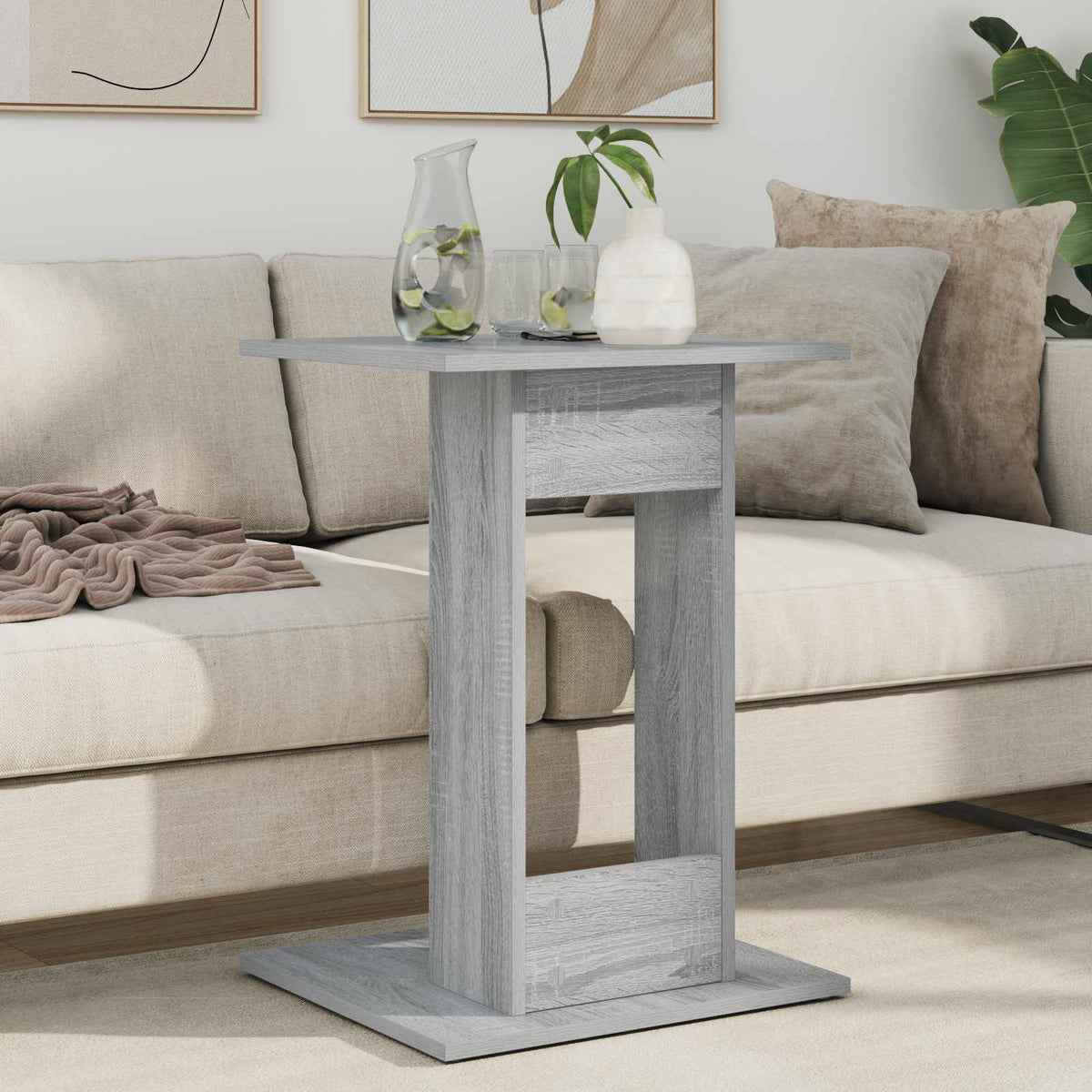 Beistelltisch Sonoma-Grau 45 x 40 x 62,5 cm Holzwerkstoff