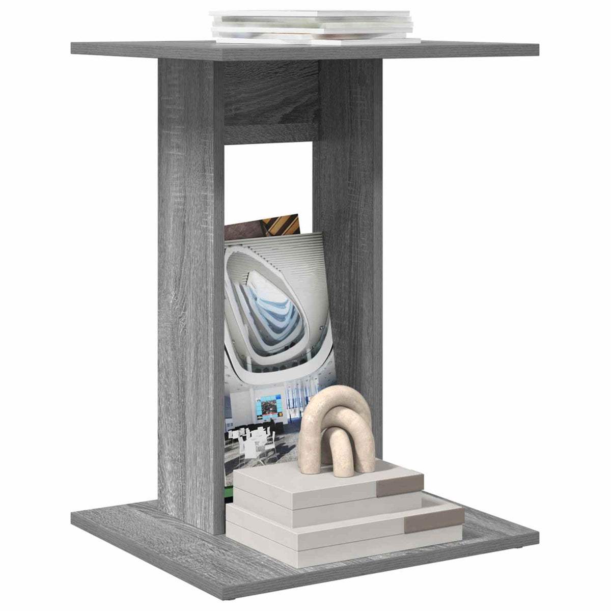 Beistelltisch Sonoma-Grau 45 x 40 x 62,5 cm Holzwerkstoff