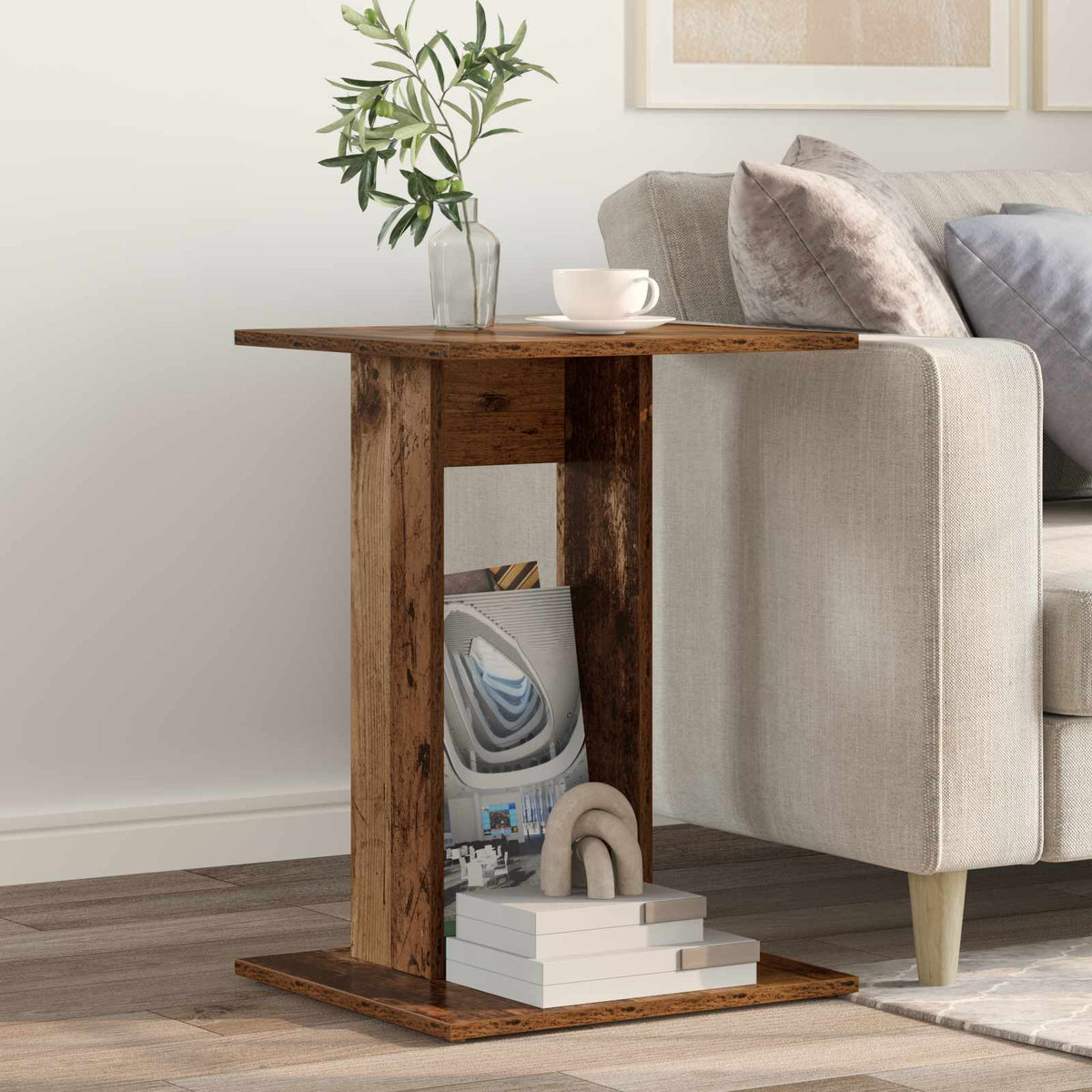 Beistelltisch Altholz 45 x 40 x 62,5 cm Holzwerkstoff