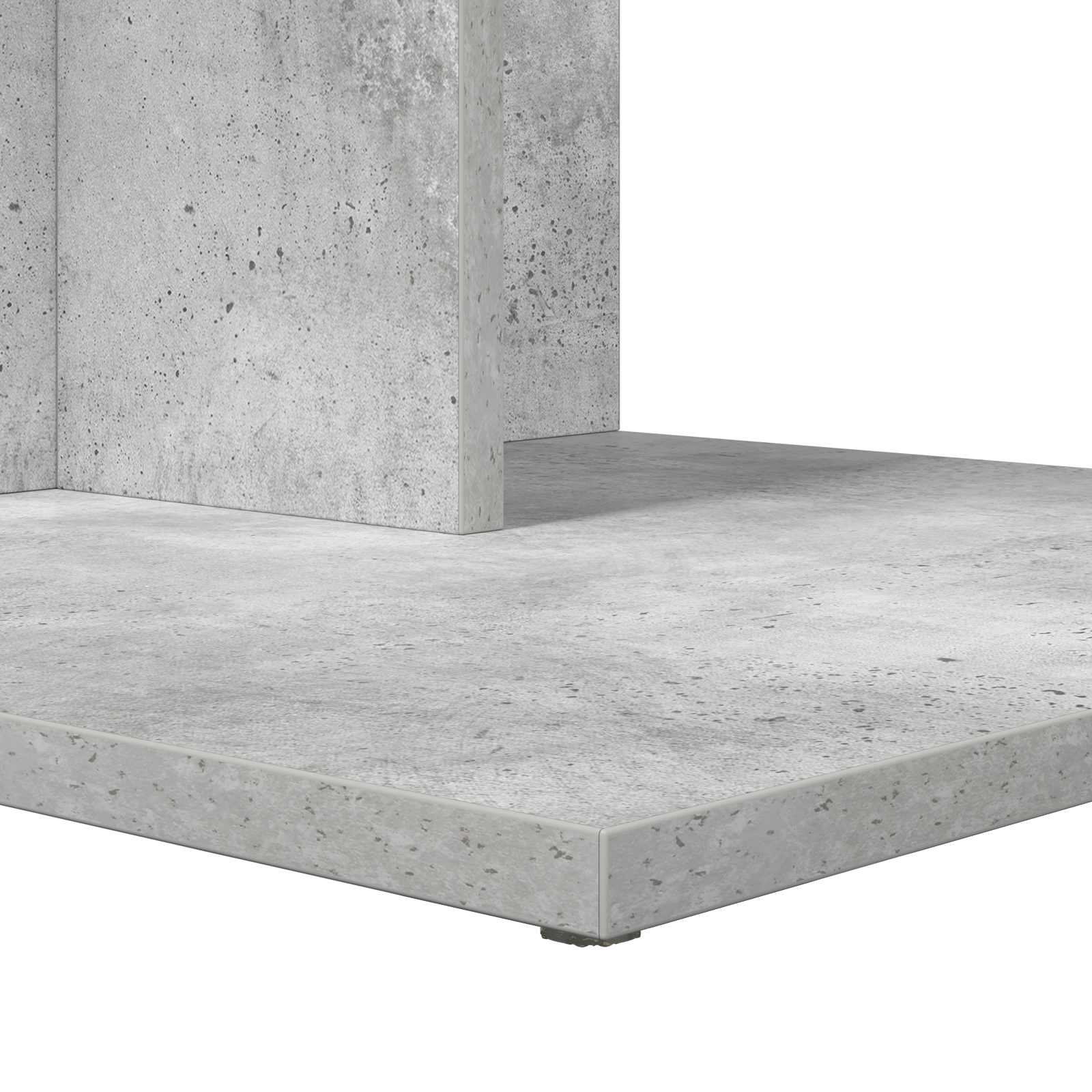 Beistelltisch Betongrau 45 x 40 x 62,5 cm Holzwerkstoff