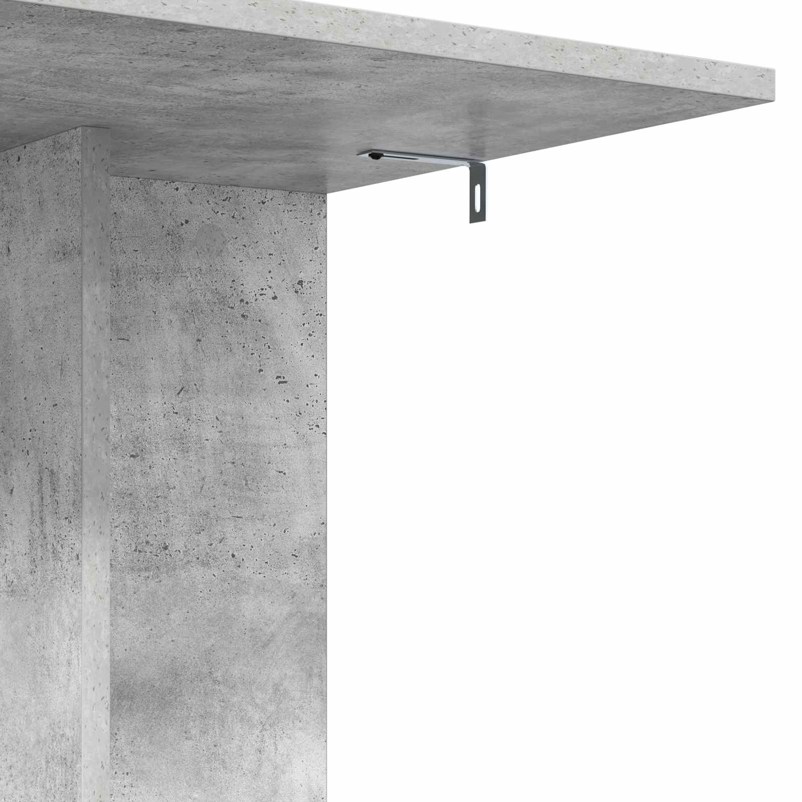 Beistelltisch Betongrau 45 x 40 x 62,5 cm Holzwerkstoff