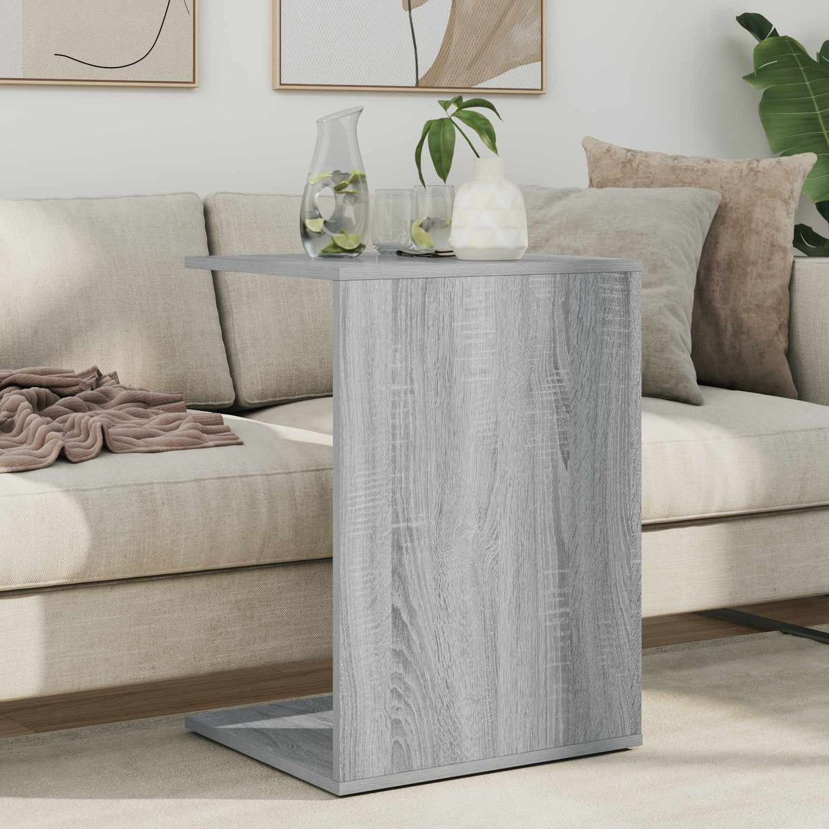 Beistelltisch Sonoma-Grau 45 x 40 x 62,5 cm Holzwerkstoff