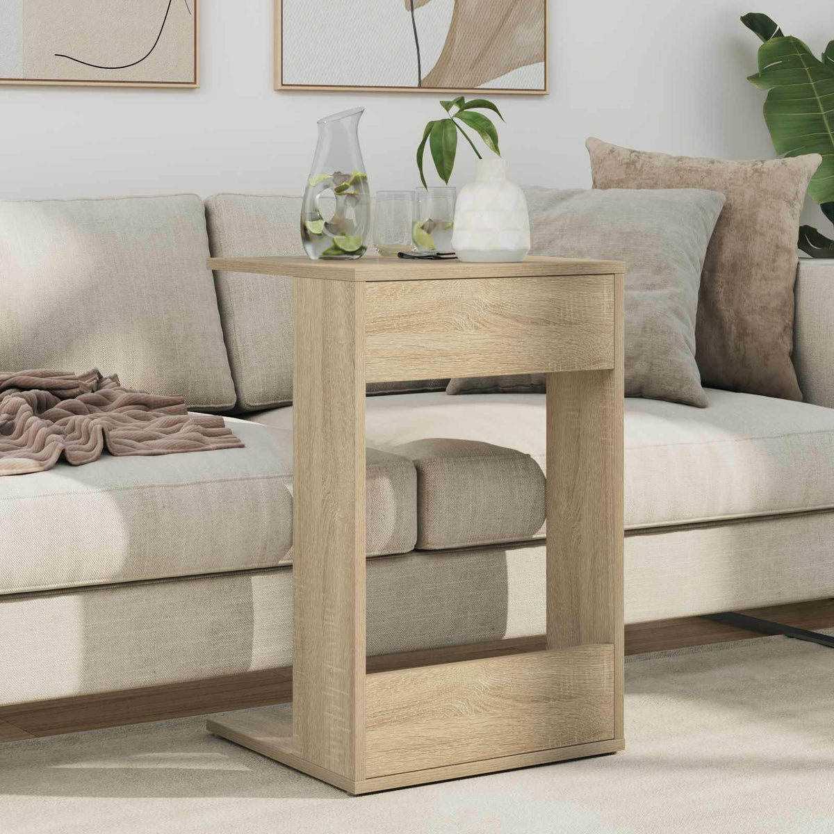 Beistelltisch Sonoma-Eiche 40 x 38 x 62,5 cm Holzwerkstoff