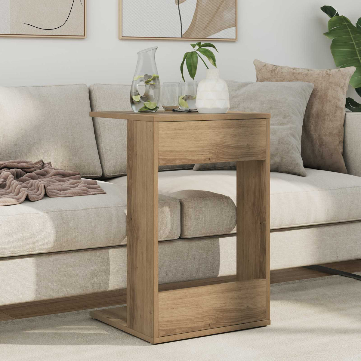 Beistelltisch Artisan-Eiche 40 x 38 x 62,5 cm Holzwerkstoff