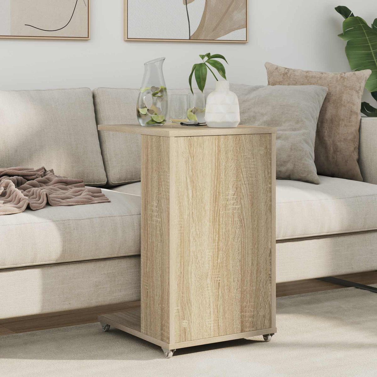 Beistelltisch Sonoma-Eiche 40 x 35 x 60 cm Holzwerkstoff
