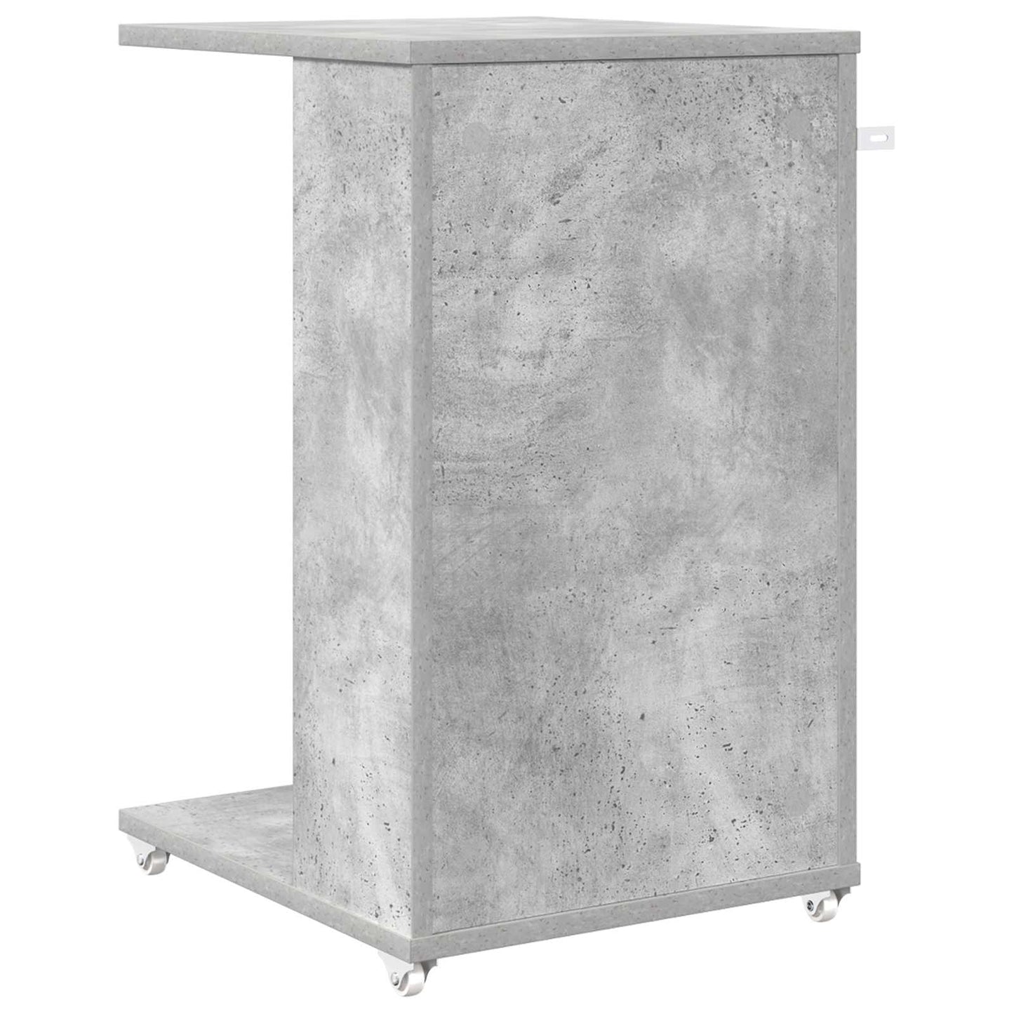 Beistelltisch Mit Rad Betongrau 40 x 35 x 60 cm Holzwerkstoff