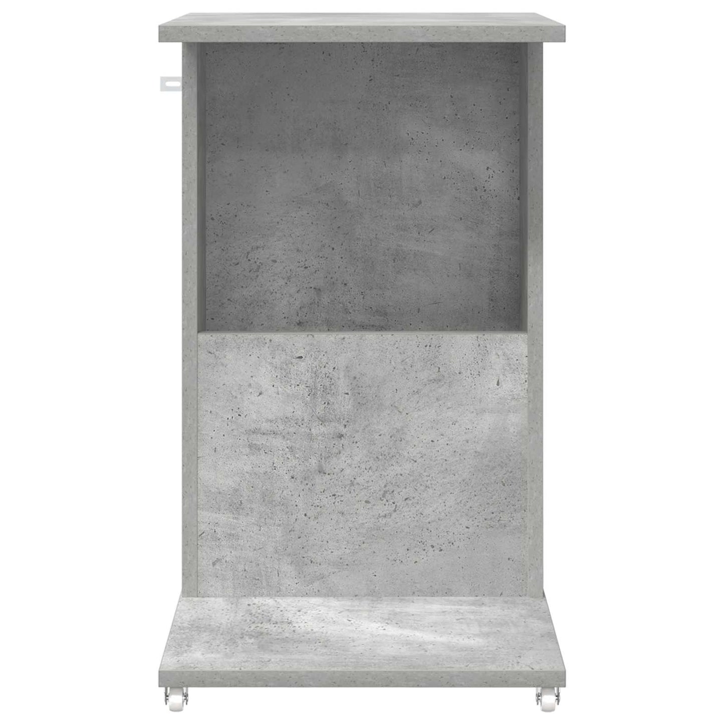 Beistelltisch Mit Rad Betongrau 40 x 35 x 60 cm Holzwerkstoff