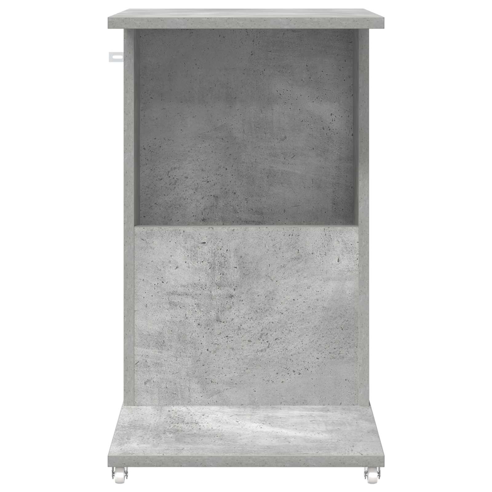 Beistelltisch Mit Rad Betongrau 40 x 35 x 60 cm Holzwerkstoff