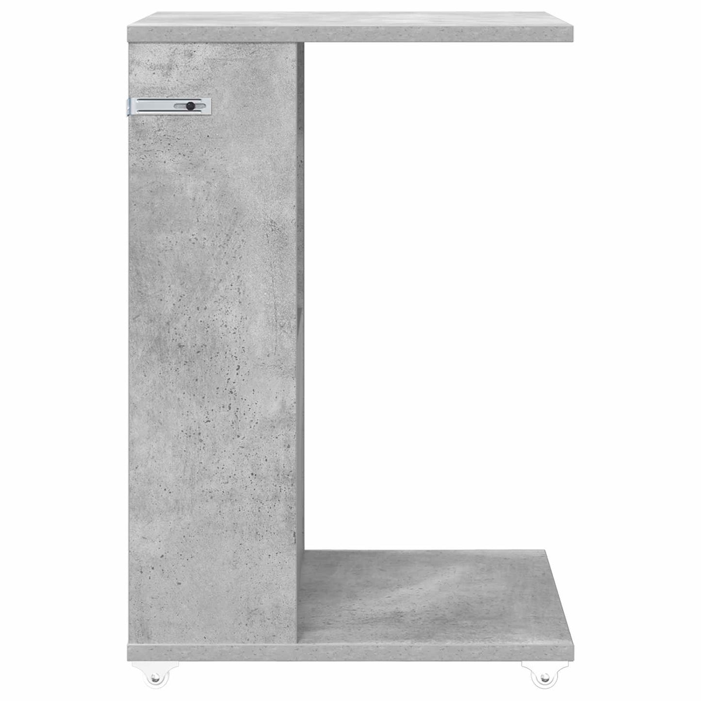 Beistelltisch Mit Rad Betongrau 40 x 35 x 60 cm Holzwerkstoff