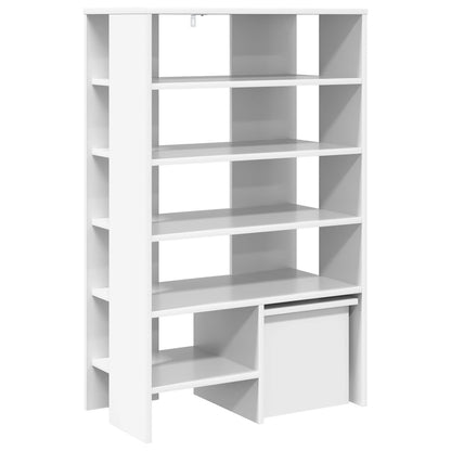Schuhschrank 2 stk. 62 x 35 x 100 cm Holzwerkstoff Weiß