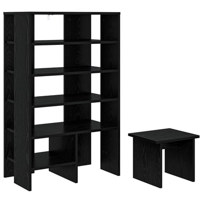Schuhschrank 2 stk. 62 x 35 x 100 cm Holzwerkstoff