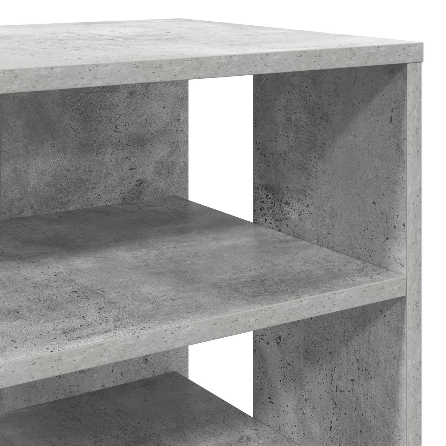 Schuhschrank 2 stk. 62 x 35 x 100 cm Holzwerkstoff Betongrau