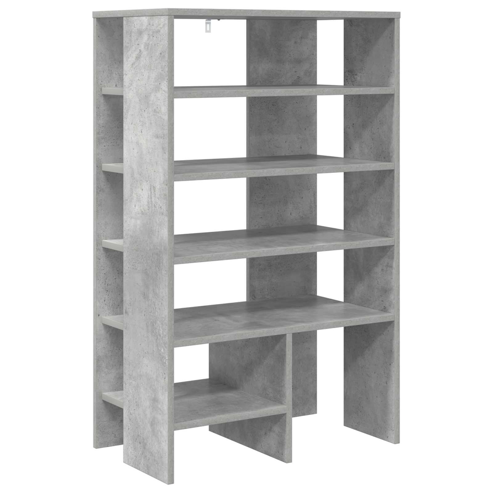 Schuhschrank 2 stk. 62 x 35 x 100 cm Holzwerkstoff Betongrau