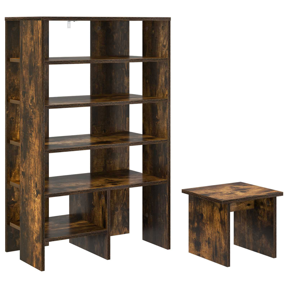 Schuhschrank 2 stk. 62 x 35 x 100 cm Holzwerkstoff Räuchereiche