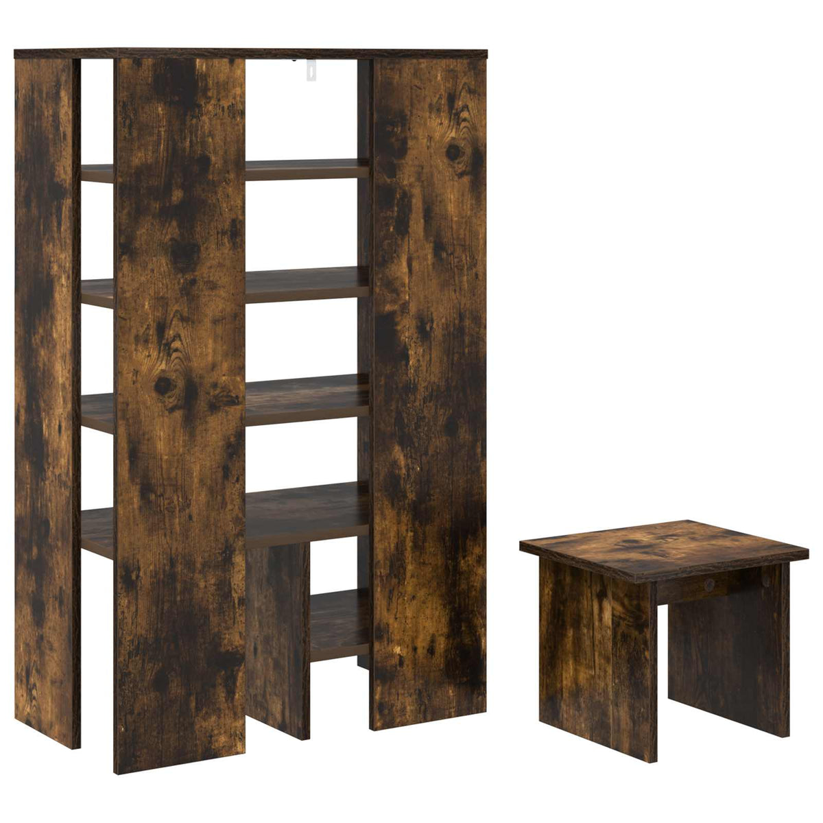 Schuhschrank 2 stk. 62 x 35 x 100 cm Holzwerkstoff Räuchereiche