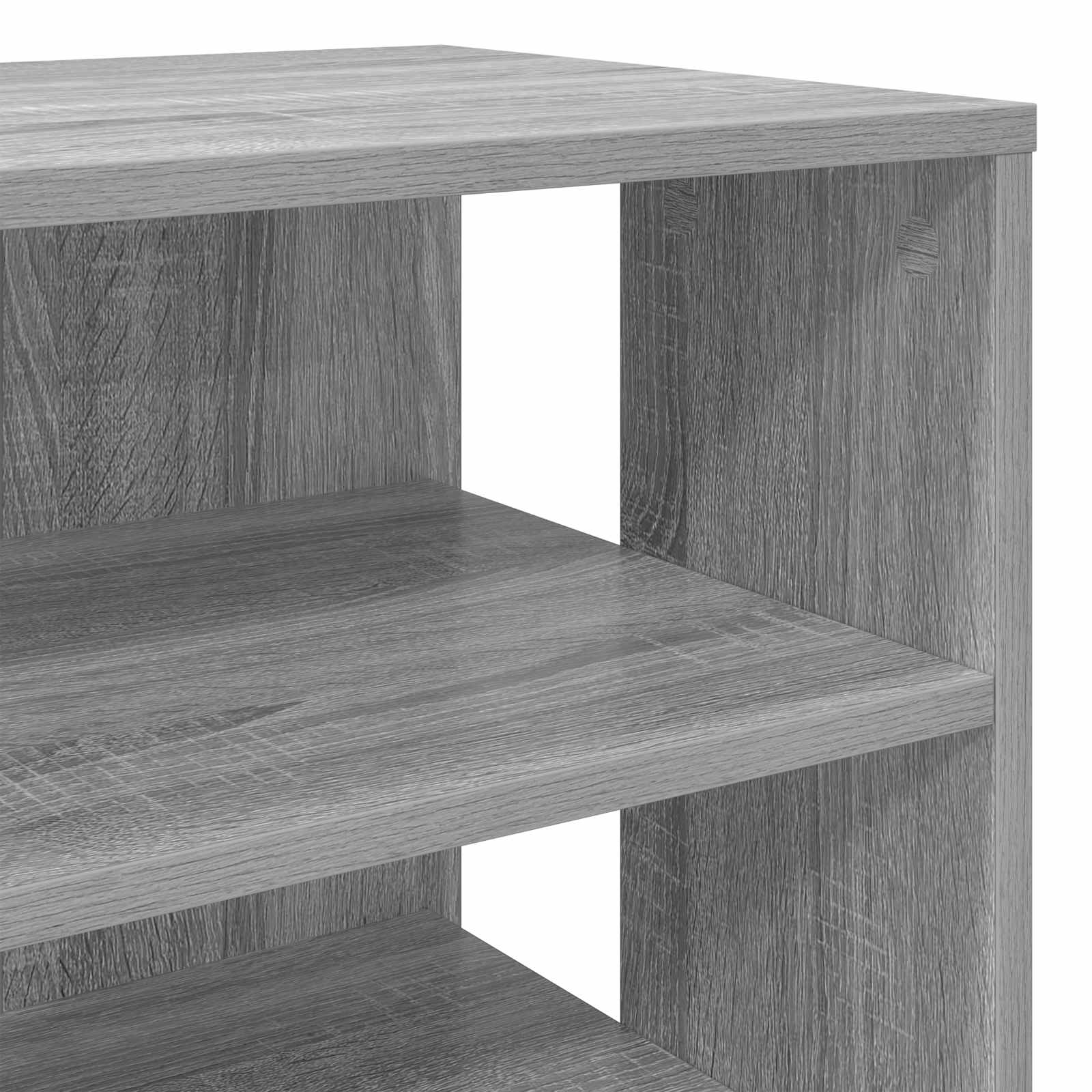 Schuhschrank 2 stk. 62 x 35 x 100 cm Holzwerkstoff Sonoma-Grau