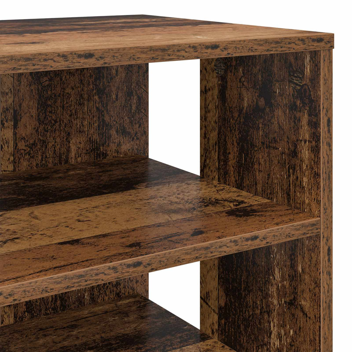 Schuhschrank 2 stk. 62 x 35 x 100 cm Holzwerkstoff Altholz