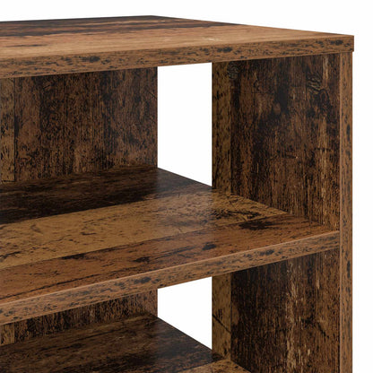 Schuhschrank 2 stk. 62 x 35 x 100 cm Holzwerkstoff Altholz