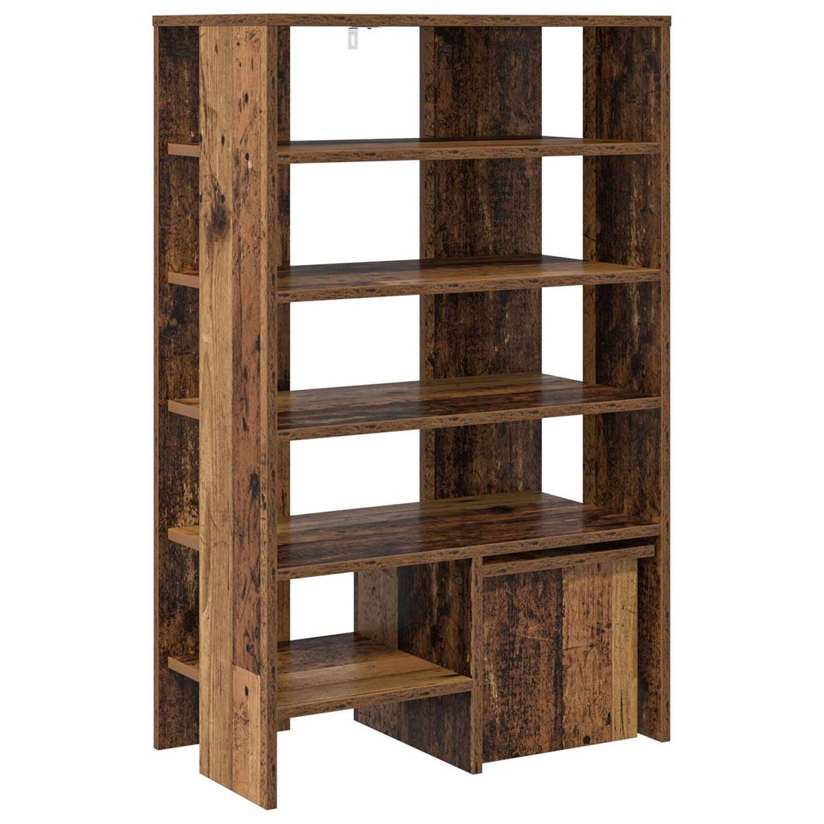 Schuhschrank 2 stk. 62 x 35 x 100 cm Holzwerkstoff Altholz