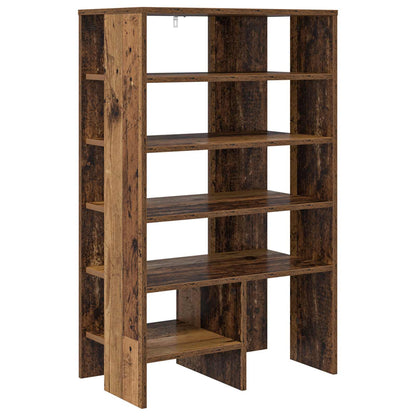Schuhschrank 2 stk. 62 x 35 x 100 cm Holzwerkstoff Altholz