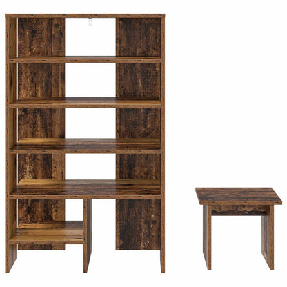 Schuhschrank 2 stk. 62 x 35 x 100 cm Holzwerkstoff Altholz