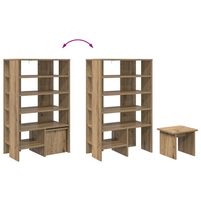 Schuhschrank 2 stk. 62 x 35 x 100 cm Holzwerkstoff