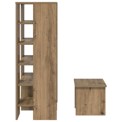 Schuhschrank 2 stk. 62 x 35 x 100 cm Holzwerkstoff