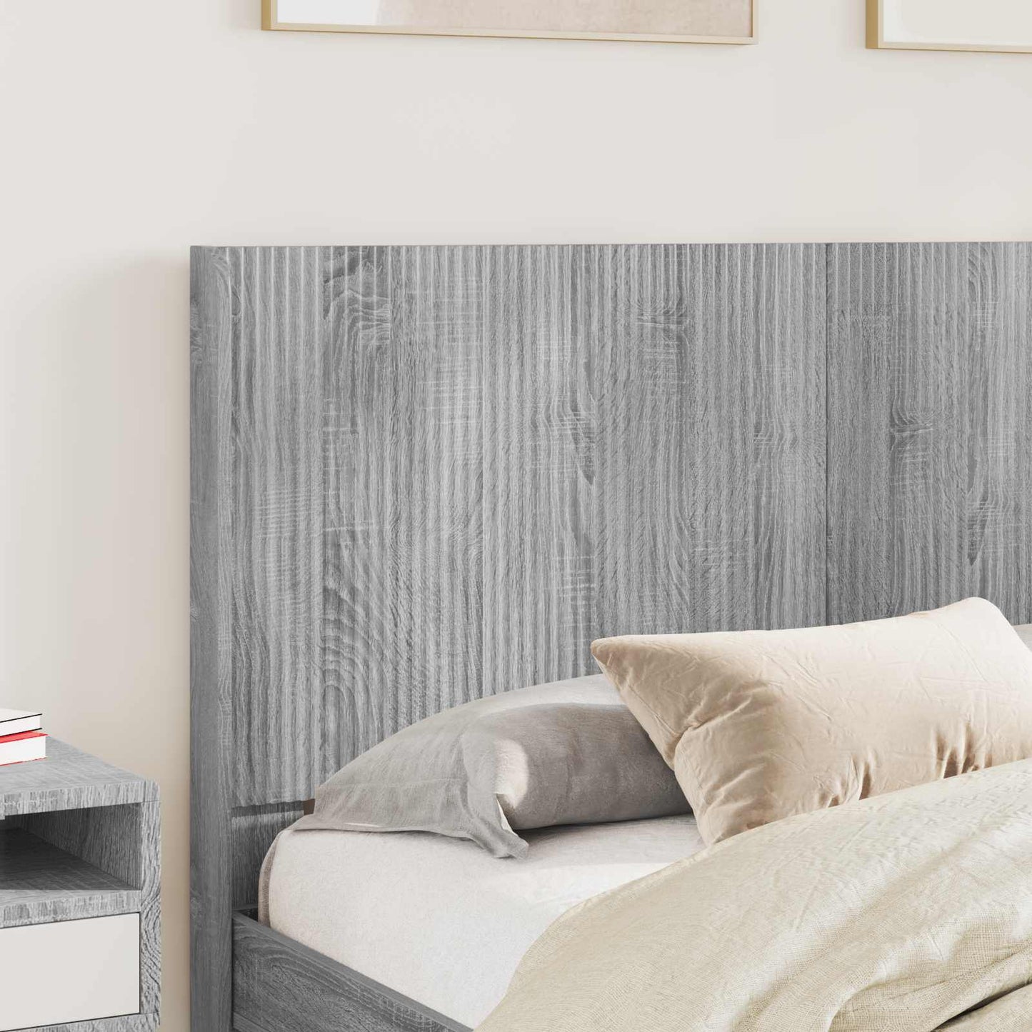 Bettgestell mit Stauraum und Kopfteil 3 stk. Holzwerkstoff