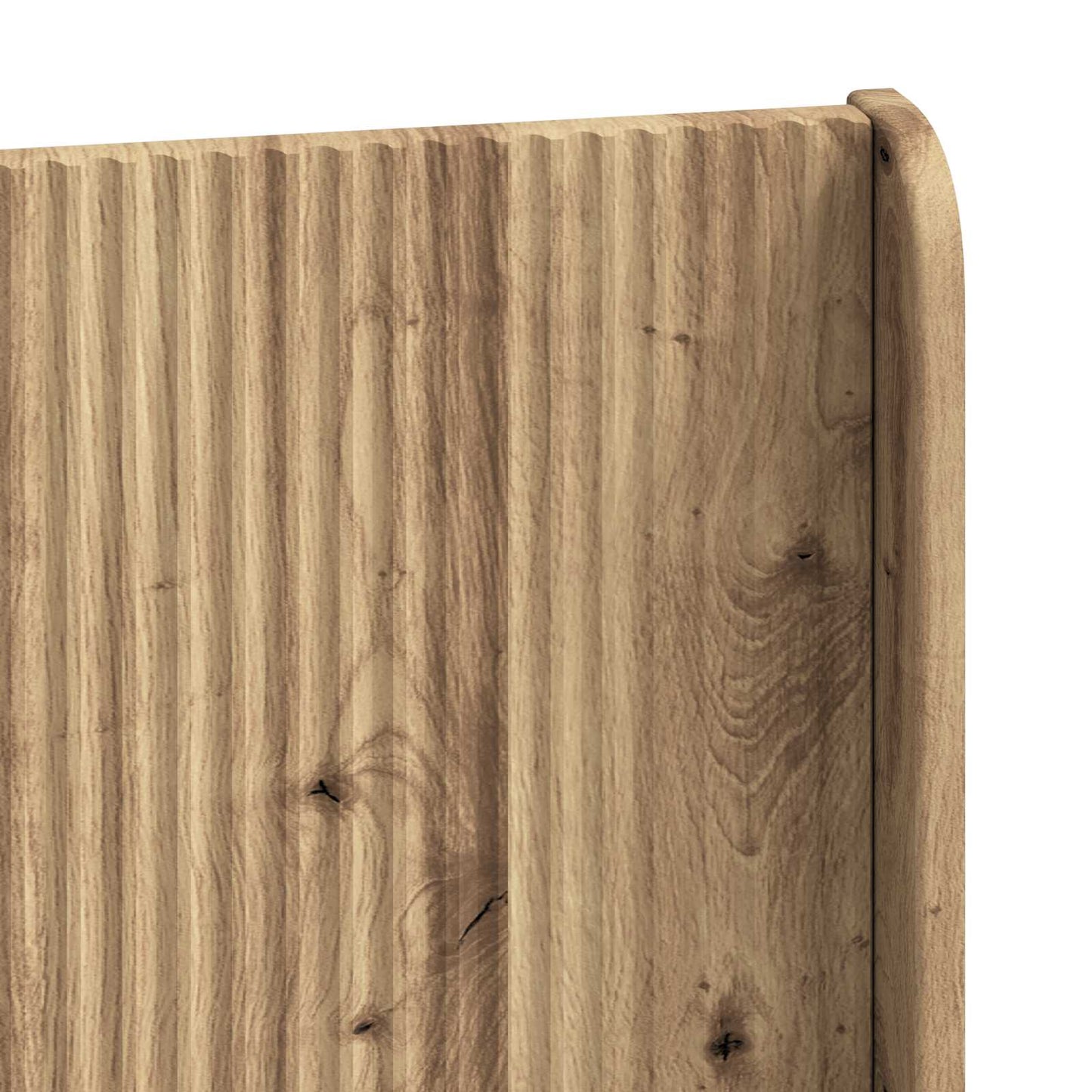 Bettgestell mit Stauraum und Kopfteil Artisan-Eiche